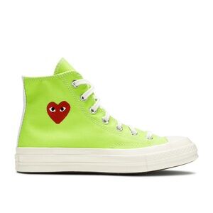 UNISEX NWOB Converse x Comme des Garçons Chuck 70 Hi “Bright Green” sneakers